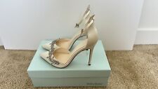 Used, $405 Bella Belle Victoria Ivory Silver Vine Rhinestone Wedding Heels Size 7.5 for sale  Shipping to South Africa