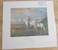 ALFRED MUNNINGS `EARLY MORNING AT NEWMARKET` ORIGINAL 1978 MOUNTED HORSE PRINT. , used for sale  LITTLEHAMPTON