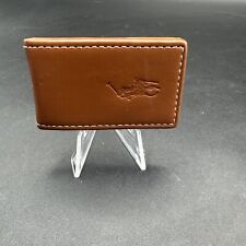 Carteira masculina compacta magnética clipe dinheiro couro marrom Polo Ralph Lauren  comprar usado  Enviando para Brazil