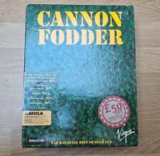 Commodore Amiga Cannon Fodder Virgin Duże pudełko Rzadkie Retro W bardzo dobrym stanie na sprzedaż  Wysyłka do Poland