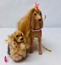 Usado, Juego de perro Barbie vintage con perro sabueso afgano Glam 'n Groom "Lacey" *LEER** contenedor 3 segunda mano  Embacar hacia Argentina
