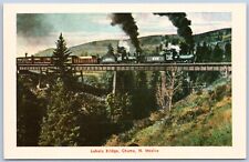 Cartão postal Chama NM Lobato Bridge locomotivas a vapor D&RG Railroad Cumbres Pass A78 comprar usado  Enviando para Brazil