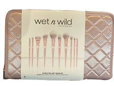 Wet N Wild Limited Edition 10 piece Holiday Pro Line Makeup Brush Gift Set NEW for sale  Brooklyn