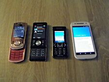 Celulares Joblot 4 - Motorola E, Samsung J700, Sony Ericsson W910i e C902 comprar usado  Enviando para Brazil