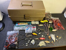 Vtg Adventurer Bass Tamer 1726 Tackle Box Loaded Lures Hooks Weights Worms Spoon for sale  Shipping to South Africa