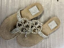 Sandálias de couro cravejadas Marfim Tory Burch Miller novas na caixa comprar usado  Enviando para Brazil