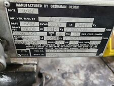 CHEVY 1987 STEPVAN wiper motor with VEHICLE MANUFACTURED  PLATE GRUMMAN OLSON, used for sale  Shipping to Canada