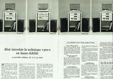 Publicité Advertising 1120 1980  Akai  chaines Hi-fi,Pro 501 502 503 504 2 pages, occasion d'occasion  Raimbeaucourt