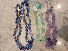 Lot necklaces purple for sale  WANTAGE