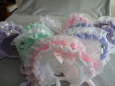NEWBORN CROCHET BABY BONNETS for sale  Shipping to South Africa