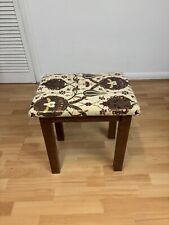 Vintage Solid Oak Wood Piano Stool Dressing Table Stool Seat With Floral Design for sale  Shipping to South Africa