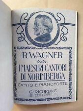 R.wagner maestri cantori usato  Italia