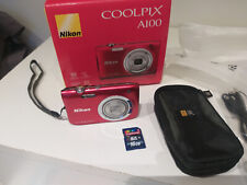 Câmera Digital Nikon Coolpix A100 Compacta Point & Shoot Caixa 16 GB SD VEJA FOTOS comprar usado  Enviando para Brazil