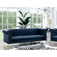 navy blue leather couch for sale  Charlotte