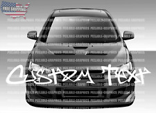 Texto personalizado parabrisas de graffiti pancarta calcomanía pegatina coche camión SUV segunda mano  Embacar hacia Argentina