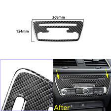 Para Audi Q3 interior de fibra de carbono console central CD painel capa acabamento 13-2018 AO, usado comprar usado  Enviando para Brazil