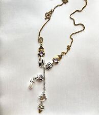 Alexander Mcqueen Zadic and Voltaire Style Necklace Copper Silver Metal Skeleton for sale  Shipping to South Africa
