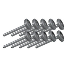 Garage Door Rollers-2 In Steel Wheels w/ 10 Ball Bearings and 4 In. Stem 10-Pack for sale  Shipping to South Africa