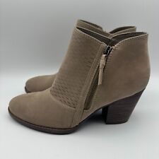 Baretraps Posture Callie Brown Ankle Boots Heels Bootie Side Zip Womens Size 8.5 for sale  Shipping to South Africa
