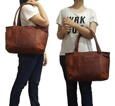 Women Tote Shoulder Bag Real Leather Casual Top Handle Work Handbag Lady Purse, used for sale  Shipping to South Africa