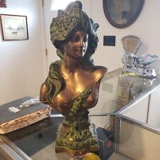Used, Vintage Large Solid Cast Brass Pedestal Bust Of Lady Venus for sale  Shipping to South Africa