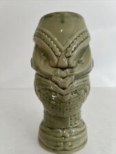 Vaso de vidro verde cerâmica TIKI havaiano sem marca 7" de altura comprar usado  Enviando para Brazil