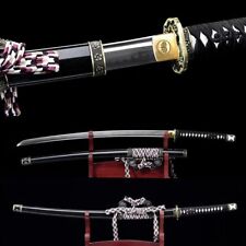 Clay tempered Tachi sword T10 steel japanese samurai Katana battle ready sharp. for sale  Shipping to South Africa