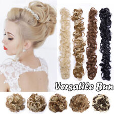 Used, Scrunchie Updo Wrap Curly Messy Bun Hair Piece Hair Extensions Real as human US for sale  Shipping to South Africa