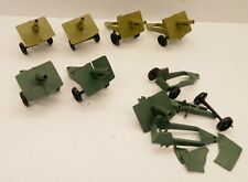 Vintage Plastic Toy Army Towable Cannon Lot Hong Kong 4" Long for sale  Shipping to South Africa