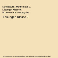 Schnittpunkt mathematik lösun gebraucht kaufen  Trebbin