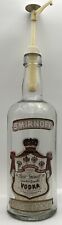 Usado, Botella de vidrio de vodka Smirnoff grande vintage de 1 galón 80 bomba de piedra vacía segunda mano  Embacar hacia Argentina