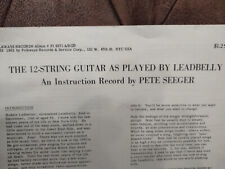 Pete seeger instruction for sale  Albany
