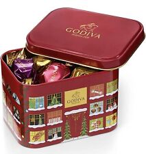 Godiva Chocolate Holiday 15 piezas cubo G lata, chocolate trufa caja de regalo segunda mano  Embacar hacia Argentina