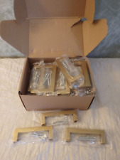 Pacote com 30 armários de latão maciço puxa alças de gaveta quadradas douradas furo de 3-1/2 polegadas comprar usado  Enviando para Brazil