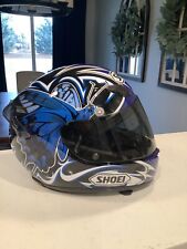 Shoei RF 1000 Flutter Blue Womens Helmet XS Butterfly READ DESCRIPTION for sale  Shipping to South Africa
