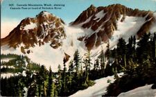 Usado, Postal De Colección Montañas Cascada Cabeza del Río Stehekin WA Washington K-837 segunda mano  Embacar hacia Argentina
