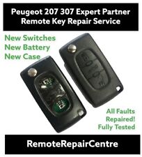 Serviço de reparo para Peugeot 107 207 307 308 807 2 botões controle remoto flip key comprar usado  Enviando para Brazil