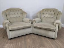 Used, Armchairs pair wingback for sale  BRISTOL