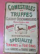 Plaque publicitaire lithograph d'occasion  Beauvoir-sur-Mer