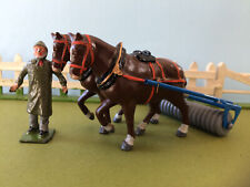 1:32 finescale disc harrow, 2 horses & carter suitable for Britains layouts for sale  Shipping to South Africa