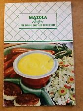 Vintage "Receitas de Mazola para Saladas, Bolos e Alimentos Fritos"-Década de 1960 comprar usado  Enviando para Brazil