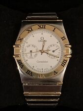 RELÓGIO DE QUARTZO VINTAGE OMEGA CONSTELLATION DAY DATE OURO 18K BARRA COMPLETA SS 32mm. comprar usado  Enviando para Brazil