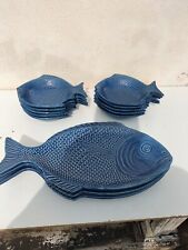 Ceramic fish service d'occasion  Expédié en Belgium