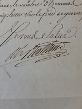 Lettre consulat signature d'occasion  Argentré-du-Plessis