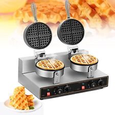 Usado, Máquina de fazer waffle comercial cabeça dupla 110V 2400W antiaderente comprar usado  Enviando para Brazil