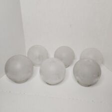 Sunburst Antique LG Frosted Glass Replacement Globe/Shade Set/6 VTG Art Deco MCM for sale  Shipping to South Africa