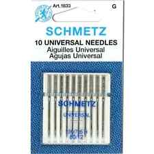 Schmetz, 80/12 10 pack Universal (Regular) Sewing Machine Needles for sale  Shipping to South Africa