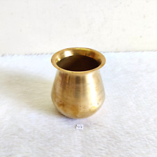 Vintage Handcrafted Original Brass Holy Water Pot Rich Patina Collectible 517 for sale  Shipping to South Africa