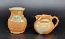Usato, Prinknash Studio Pottery Brocca in Miniatura & Vaso Set Turchese & TAN GLAZE fatto a mano usato  Spedire a Italy
