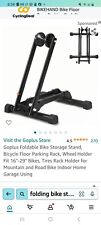 Suporte de armazenamento de piso para bicicleta rack de exibição dobrável preto comprar usado  Enviando para Brazil